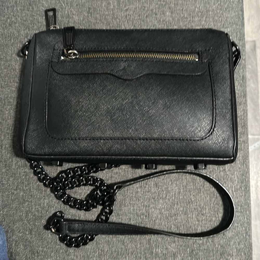 Rebecca Minkoff Black Saffiano Leather Crossbody